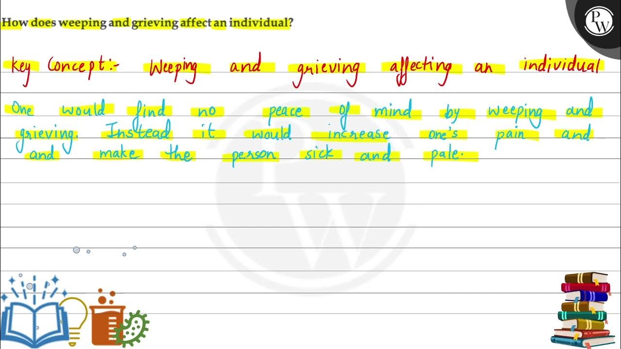 How does weeping and grieving affect an individual? YouTube