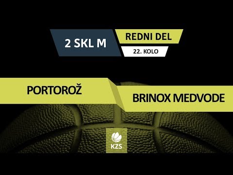 Portorož : Brinox Medvode - 22. kolo - 2. SKL za moške - Sezona 2018/19 - 2/2