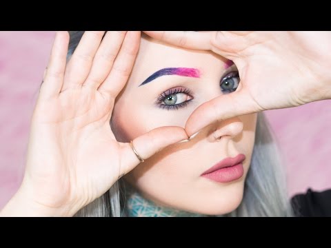 Sweatproof Pink & Blue Ombre Eyebrow How To With ColourPop | KristenLeanneStyle