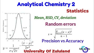 Analytical Chemistry 2 - Statistics (University Of Zululand)