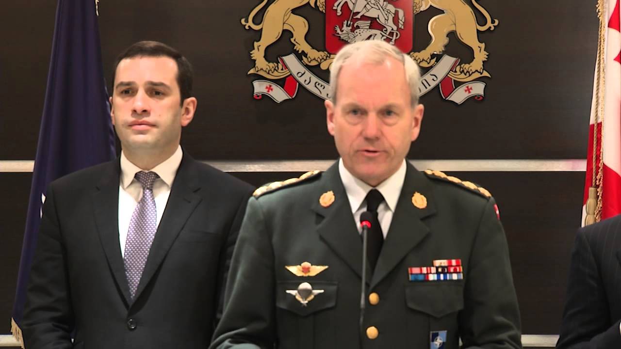 Irakli Alasania and General Knud Bartels answered media questions