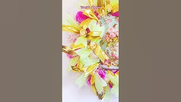 Gorgeous spring summer wreath that’s a perfect Mother’s Day gift #wreath #craft