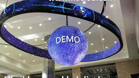 Flexible curved led display for column shape