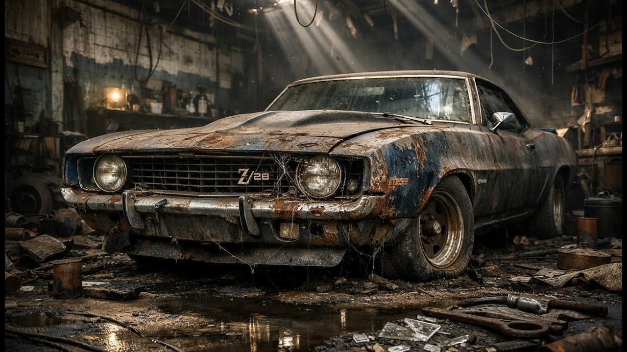 ASMR Car Restoration Full Rebuild of 1969 Chevrolet Camaro Z/28 from Abandoned Condition to Look New