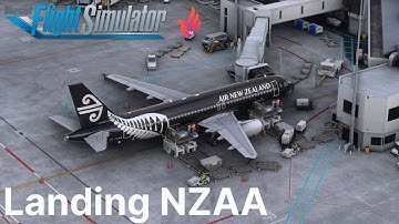 Sunrise Landing in NZAA | #fenix #a320 | #ultra #graphics #4k