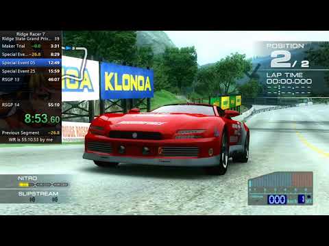 Ridge Racer 7 any% 53u002758u0022440 WR (with DLC)