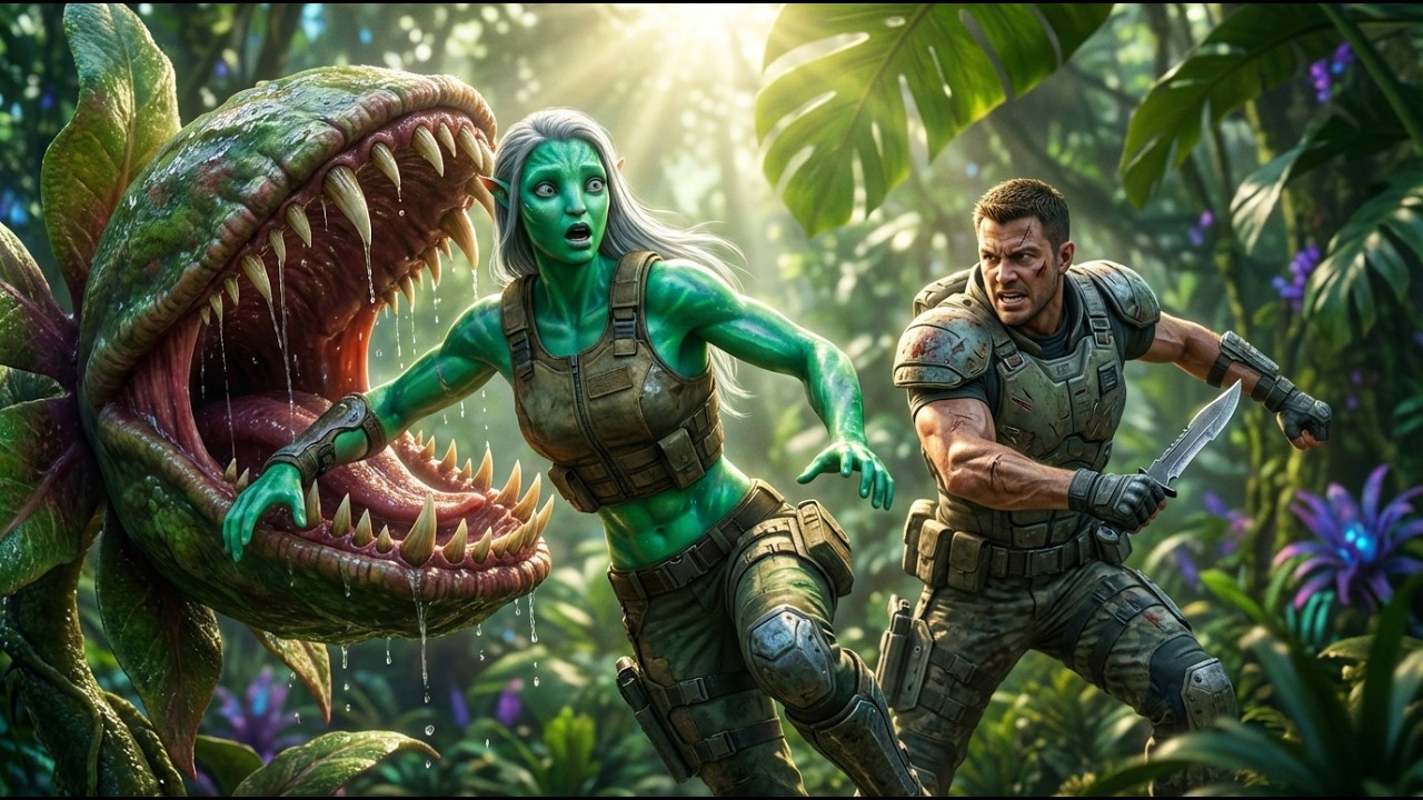 She Was Swallowed by a Giant Carnivorous Plant… But He Saved Her in Seconds