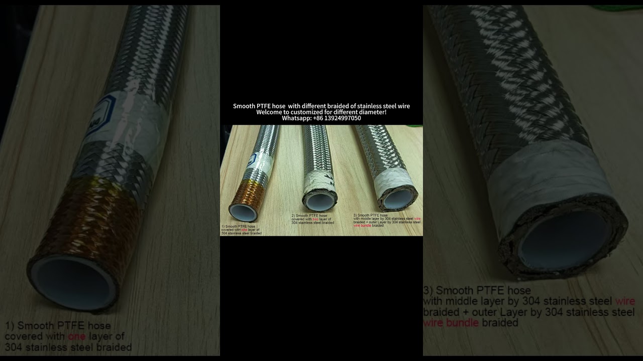 Braided PTFE hose