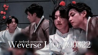 taekook weverse live 090822