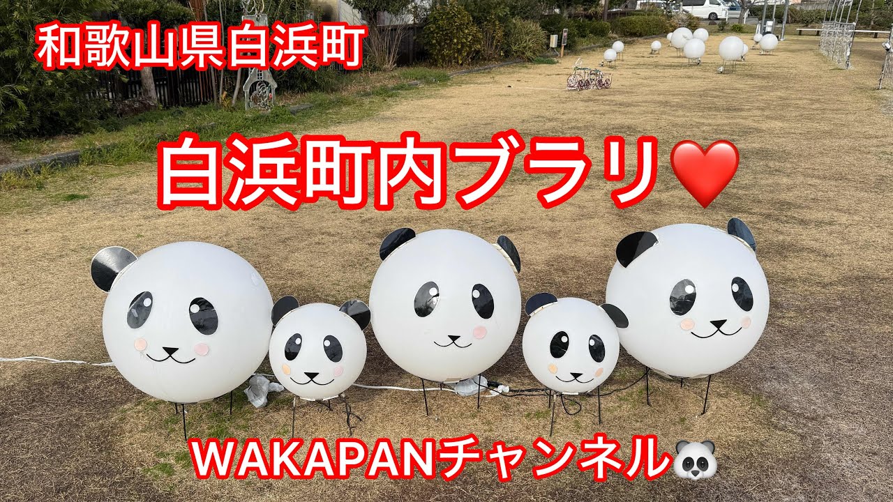 和歌山県白浜町　白浜町内ブラリ❤️WAKAPANチャンネル🐼