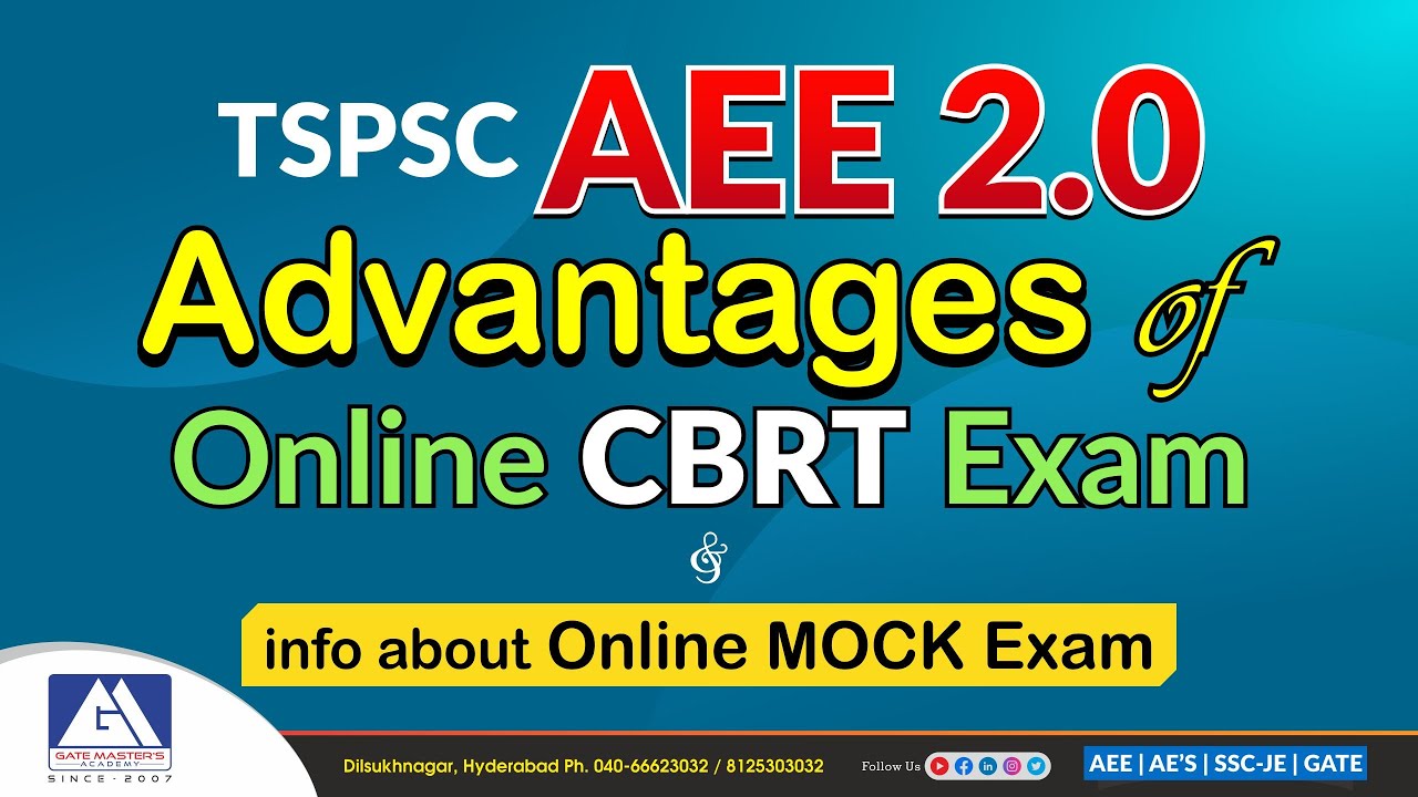Advantages of Online CBRT Exam | GM ACADEMY | APPSC & TSPSC | AEE, AE & POLY. LECT