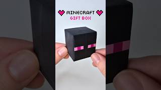 Diy Minecraft Enderman Origami Box Cute Gift Idea Easy Paper Box