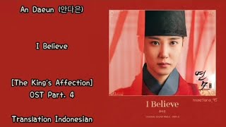 An Daeun (안다은) – I Believe Lyrics INDO The King's Affection 연모 OST Part. 4