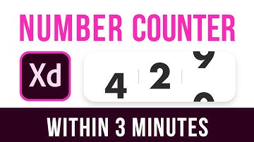 Number Counter Animation Within 3 Minutes || Adobe XD 2020 | Tutorial #3