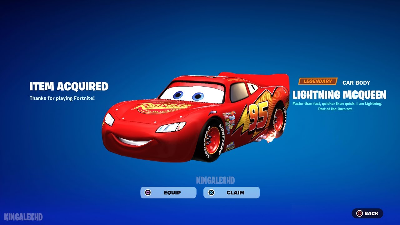 How To Get & Unlocked Lightning McQueen Car NOW FREE In Fortnite (Lightning McQueen Rocket League)