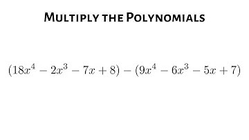 How to Subtract a Polynomial with Four Terms from Another Polynomial with Four Terms