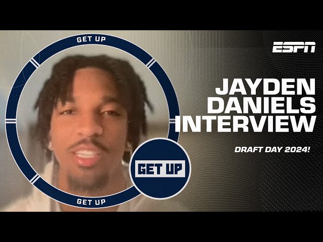 Jayden Daniels put on the spot over No. 2 pick, draft day agenda & more! | Get Up