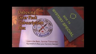 Unboxing Gear Pack Subsciption box #74 Mystery Sepcial @LtSurvival