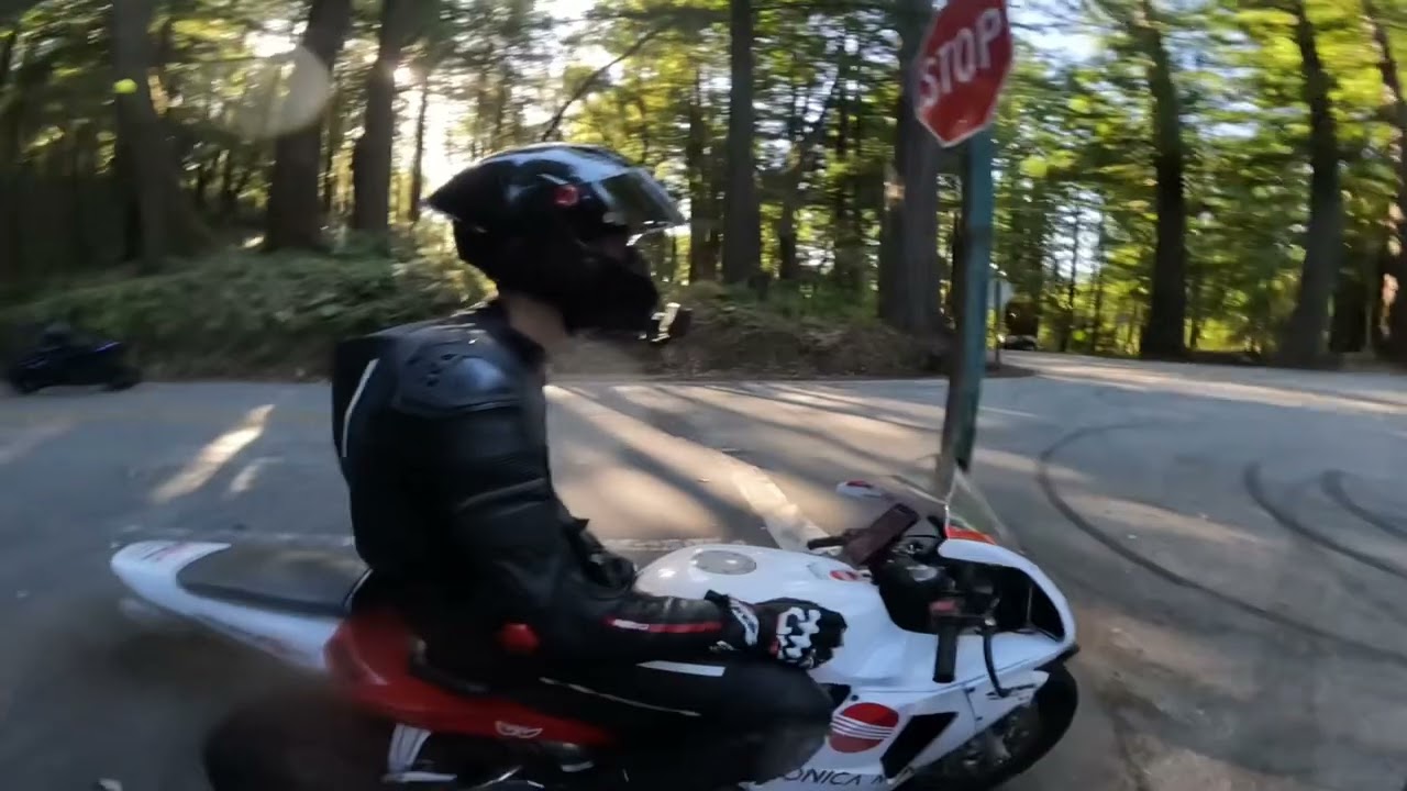 Chasing the fastest CBR600RR on the mountain. 