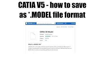 Catia V5 - how to save as *.model file