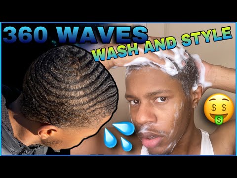 HOW TO DO THE WASH N STYLE FOR 360 WAVES | How to wash your waves