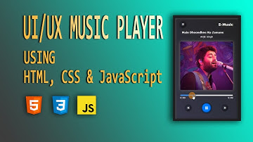 UI/UX Music Player Part - I | Music Player Using HTML, CSS & JavaScript