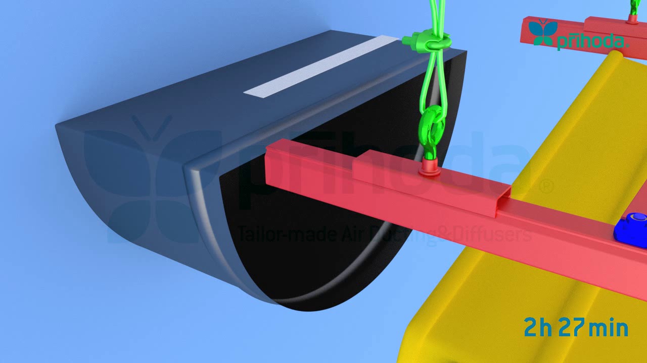 PRIHODA Fabric Ducting Mounting Instruction Installation 9AL