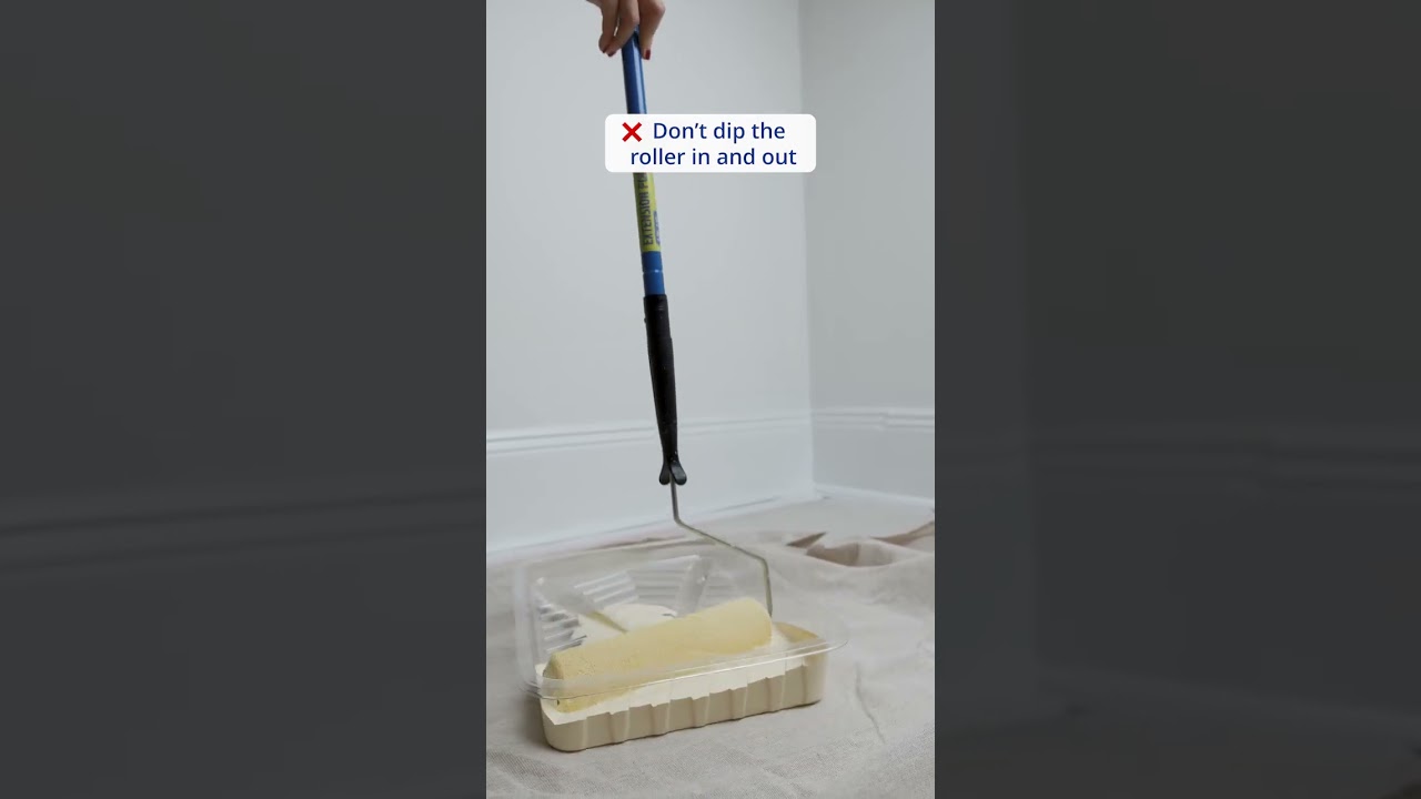 How to (and not to) load up a paint roller 