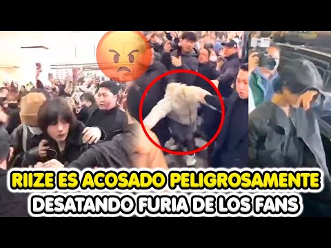 RIIZE ES ACOSADO PELIGROSAMENTE EN AEROPUERTO DESATANDO FURIA DE LOS FANS-SUNGCHAN-ANTON-SHOTARO