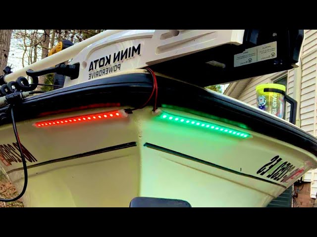 How To Install Navigation Lights On A Boat - YouTube