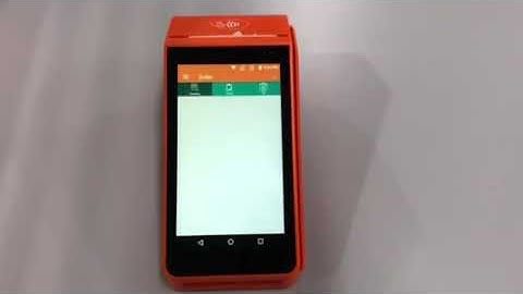 Handheld Android POS terminal for online food ordering,free app provided.