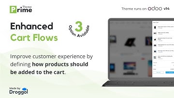 Cart flow for Odoo Ecommerce v14