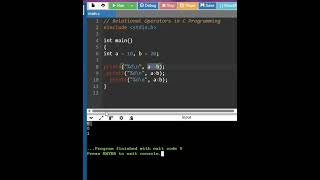 Relational Operators in C Programming #cprogramming #coding #programming #clanguage #learnwithprc