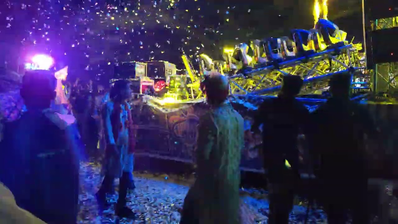 Angul Ganesh Puja Bhasani 2025 !! The Grand light Show !! Dj GRAND 