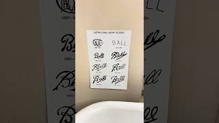 Neat Ball Jar label display. #fchs #roundbarnspodcast