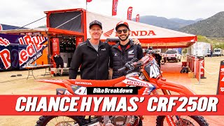 "Quite a Few Updates From Last Year." Bike Breakdown of Chance Hymas' Factory Honda CRF250R screenshot 2