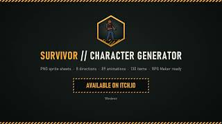 Survivor Character Generator – layered 8-direction sprites for zombie games screenshot 4