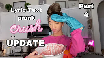 My TikTok CRUSH from the SONG LYRIC Text PRANK UPDATE!!! ~Cake Edition~ (Part 4)