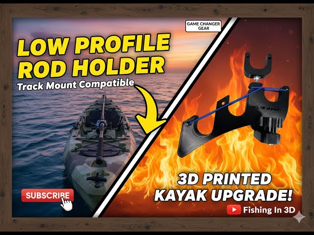 3d print fishing rod holder Printed Magnetic | Multi-Functional Rod Rack for Garage and Wall | Cyberpunk Style Carp Fishing Rod Holder