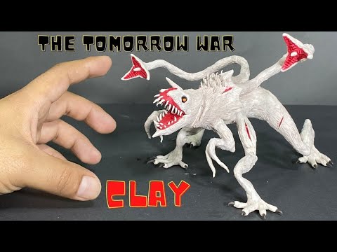 How to make a WHITE THORNS with plasticine or clay in steps - (THE TOMORROW WAR) -My Clay World