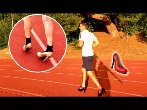 Who Can Run 1 MILE in HIGH HEELS Faster? Husband vs Wife Who Can Run 1 MILE in HIGH HEELS Faster? Husband vs Wife