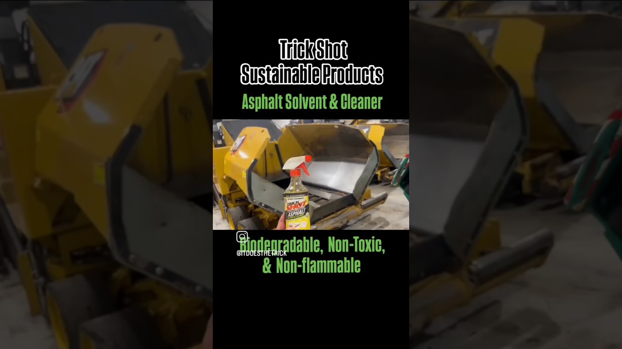 Biodegradable Asphalt Solvent by Trick Shot Sustainable Products - Paver Cleaning Testing 