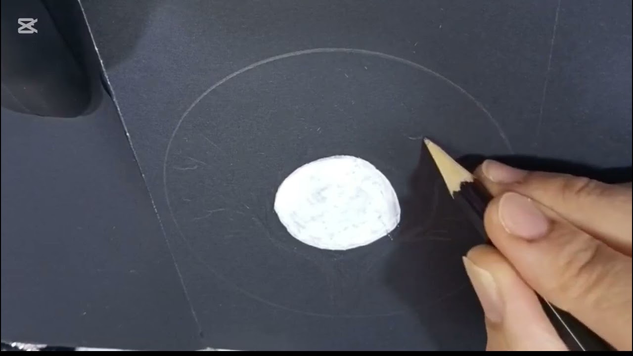 كيفية رسم منظر طبيعي ليلي سهل على الورق الأسود مع الفنانة: شهد منير #art #painting 