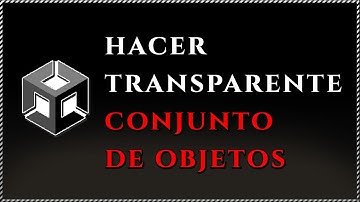 { Cómo hacer VARIOS OBJETOS TRANSPARENTES en Unity, modificar ALFA a un conjunto de materiales }