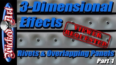 3-Dimensional Effects: How-To Airbrush Rivets & Overlapping Panels (Part 1)