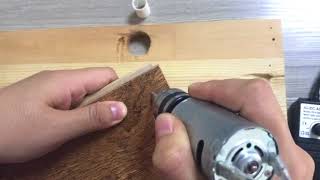 Autotoolhome Mini Electric Hand Drill Dc Motor 3-24V 2A Adjustable Power Supply