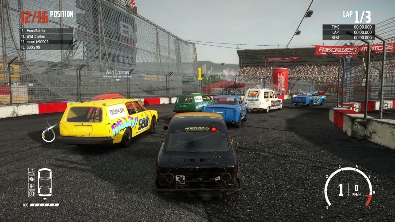 Wreckfest - Career - Regional Juniors - Banger Racing - Banger Blitz - Madman Stadium - Figure 8 - 1