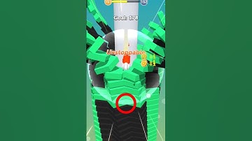 Biggest stack bounce finish in One chance #stackball #gaming #shortvideo #stack #shorts