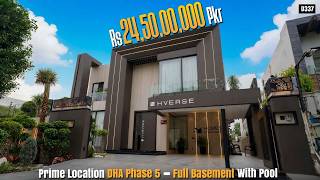 1 Kanal Luxurious House for Sale in DHA Phase 5 Lahore | Pool | Basement | Premium Finishes