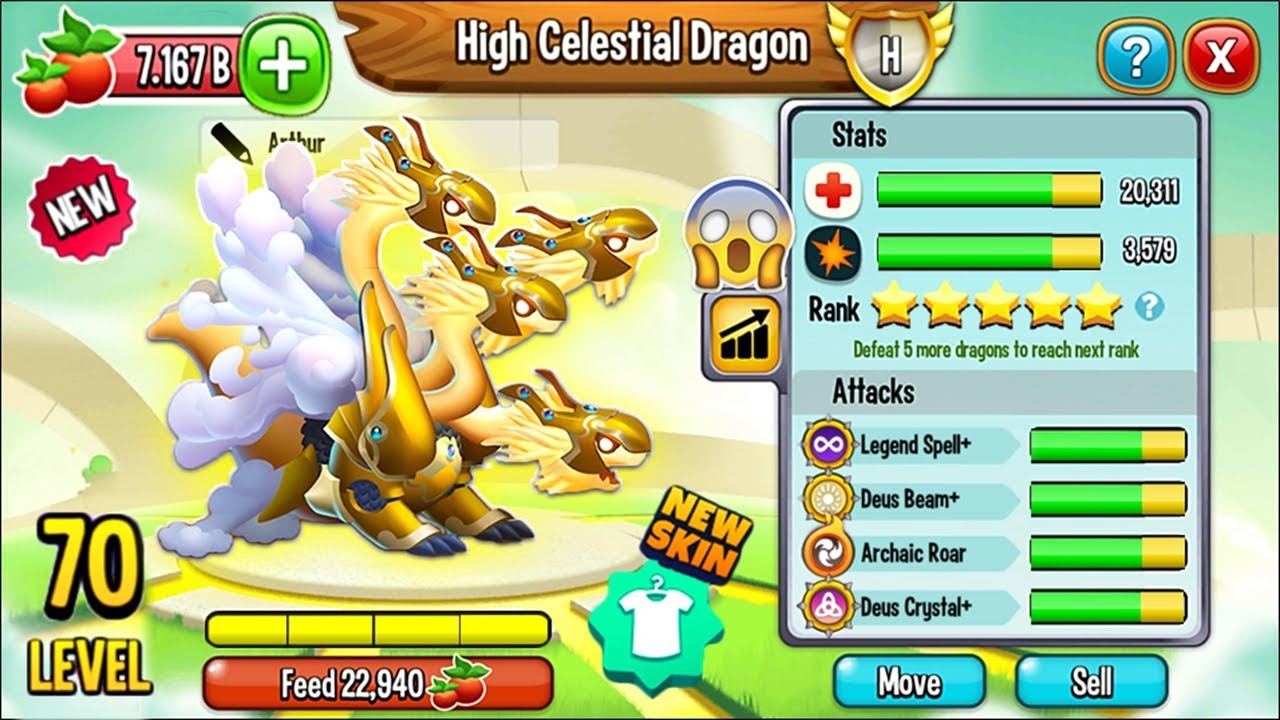 Dragon City High Celestial Dragon New Heroic Exclusive Dragon Youtube